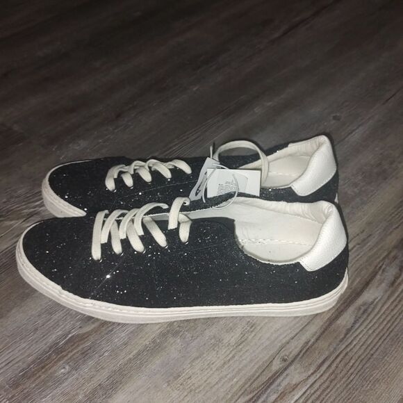 Old Navy black glitter Sneakers  Sz 9 NWT - Picture 3 of 7